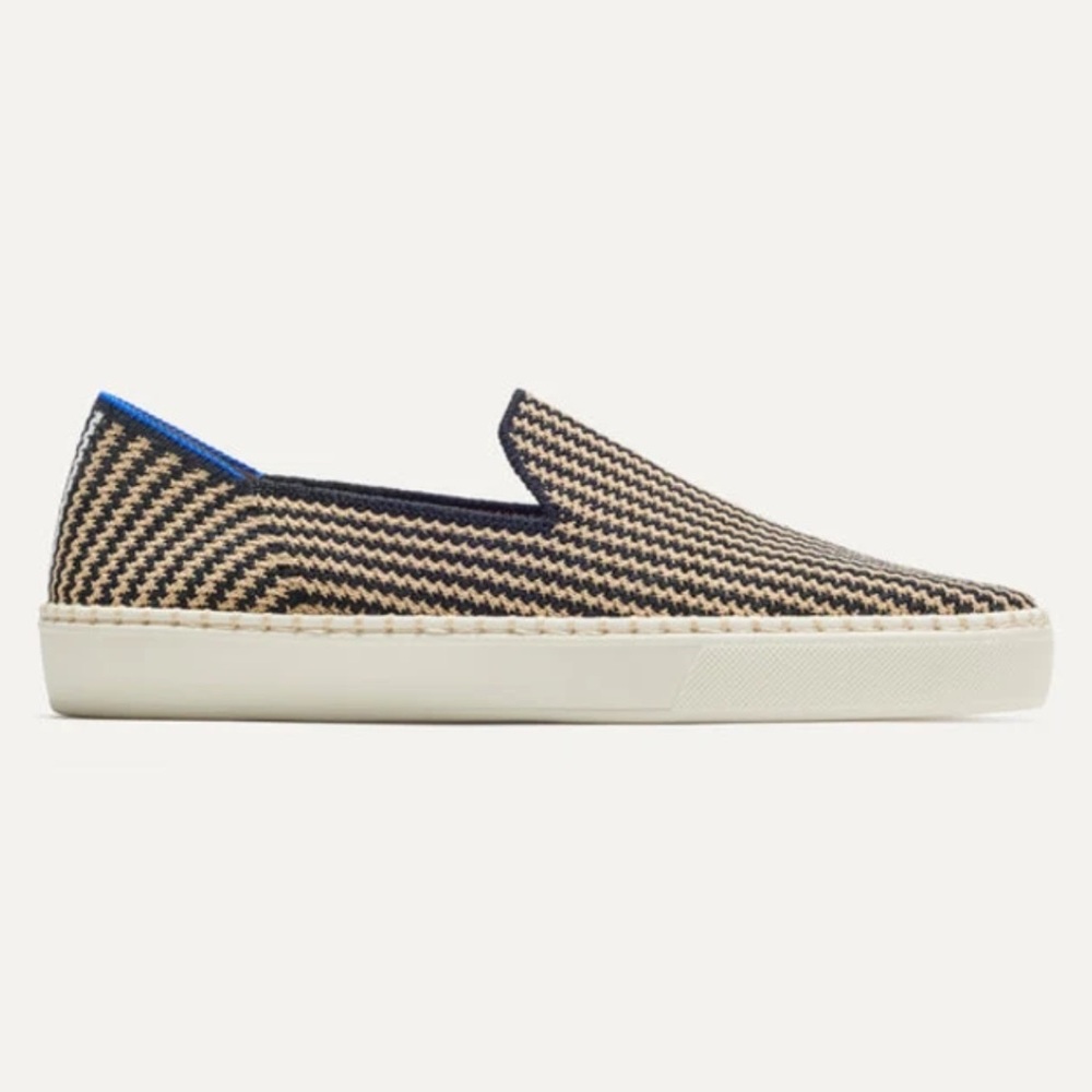 Rothy's The Original Slip-On Sneakers in Black and Tan Women Shoes
